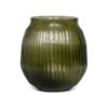 Brian Tunks by Bison Home Small Cut Glass Vase - Olive