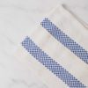 Charvet Editions Tea Towel Lustucru Blue On Bleached Linen