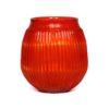 Brian Tunks by Bison Home Small Cut Glass Vase - Blood Orange