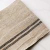Charvet Editions Tea Towel Black Stripe On natural